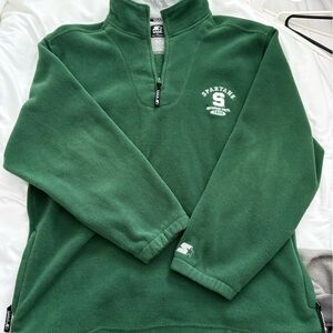 Michigan State Spartans Starter Quarter Zip Fleece